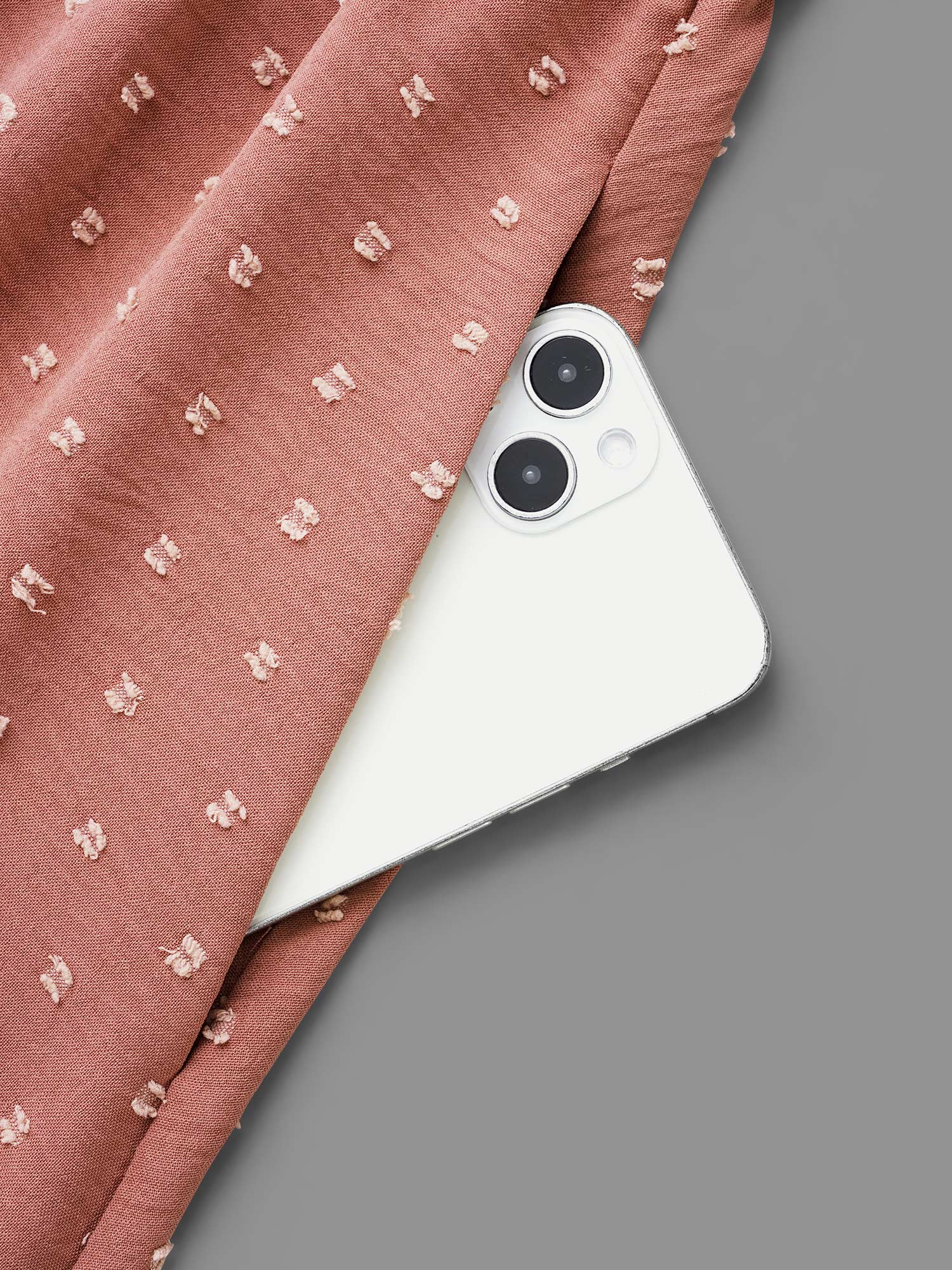 Solid Texture Ruffles Shirred Gathered Dress