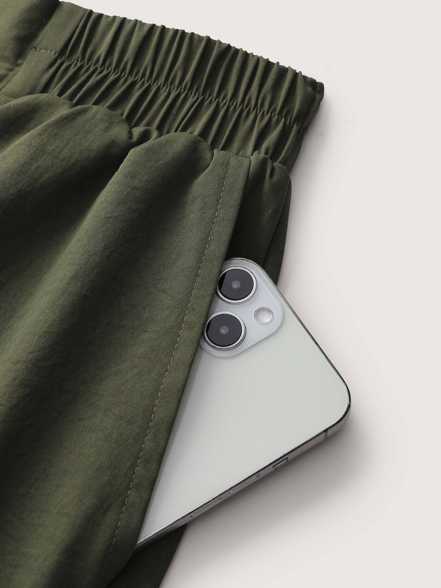 Belted Waist Wide-Leg Pants