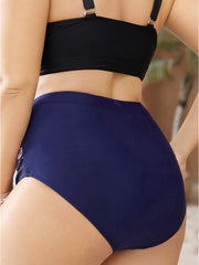 Paisley Print Ruched Front Swim Bottom