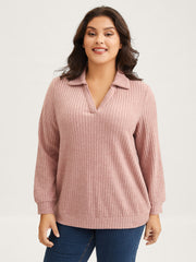 Solid Pit Strip Stretch Sweatshirt