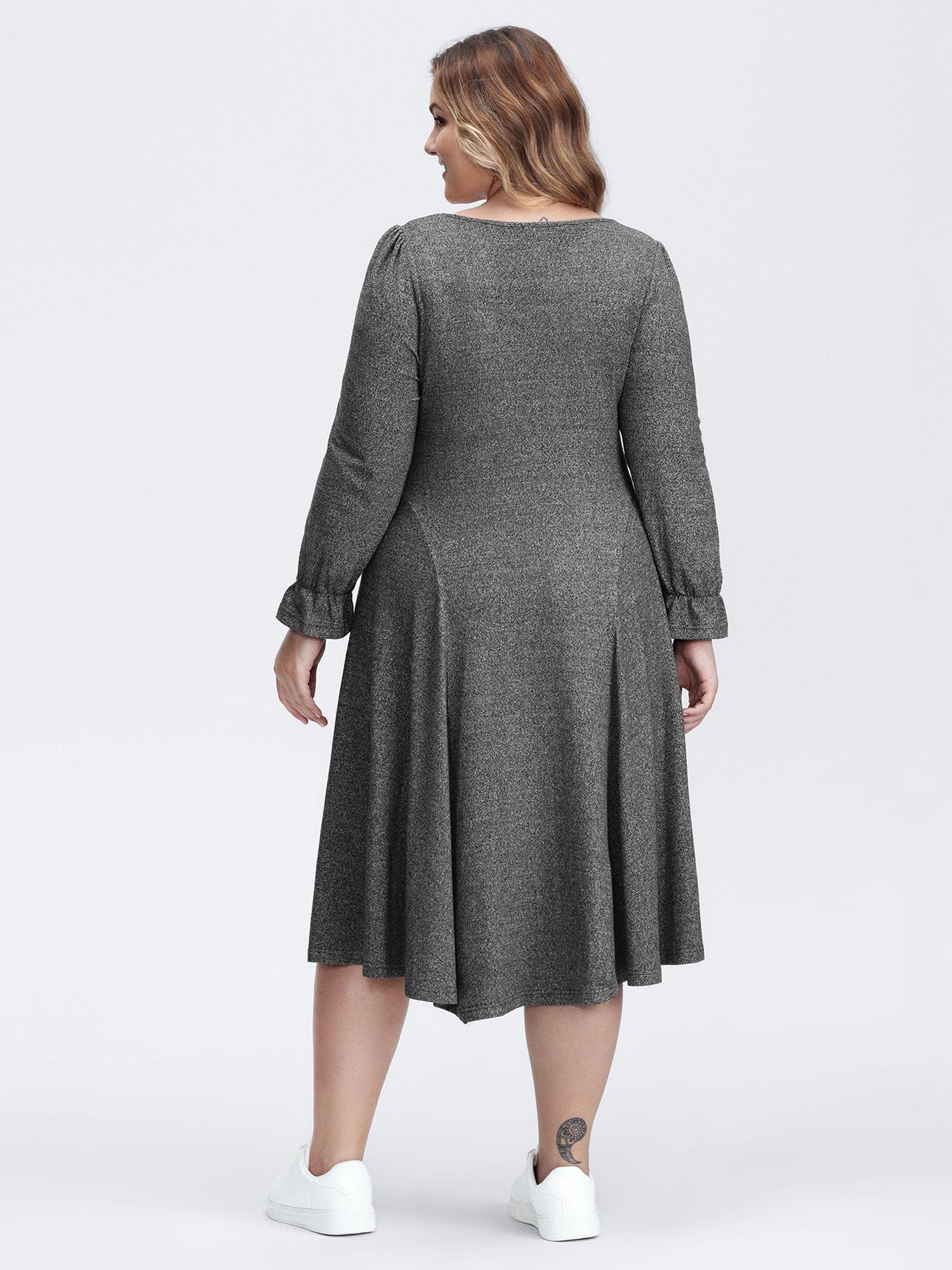 Supersoft Stretchy Waist-Defining Knit Midi Dress