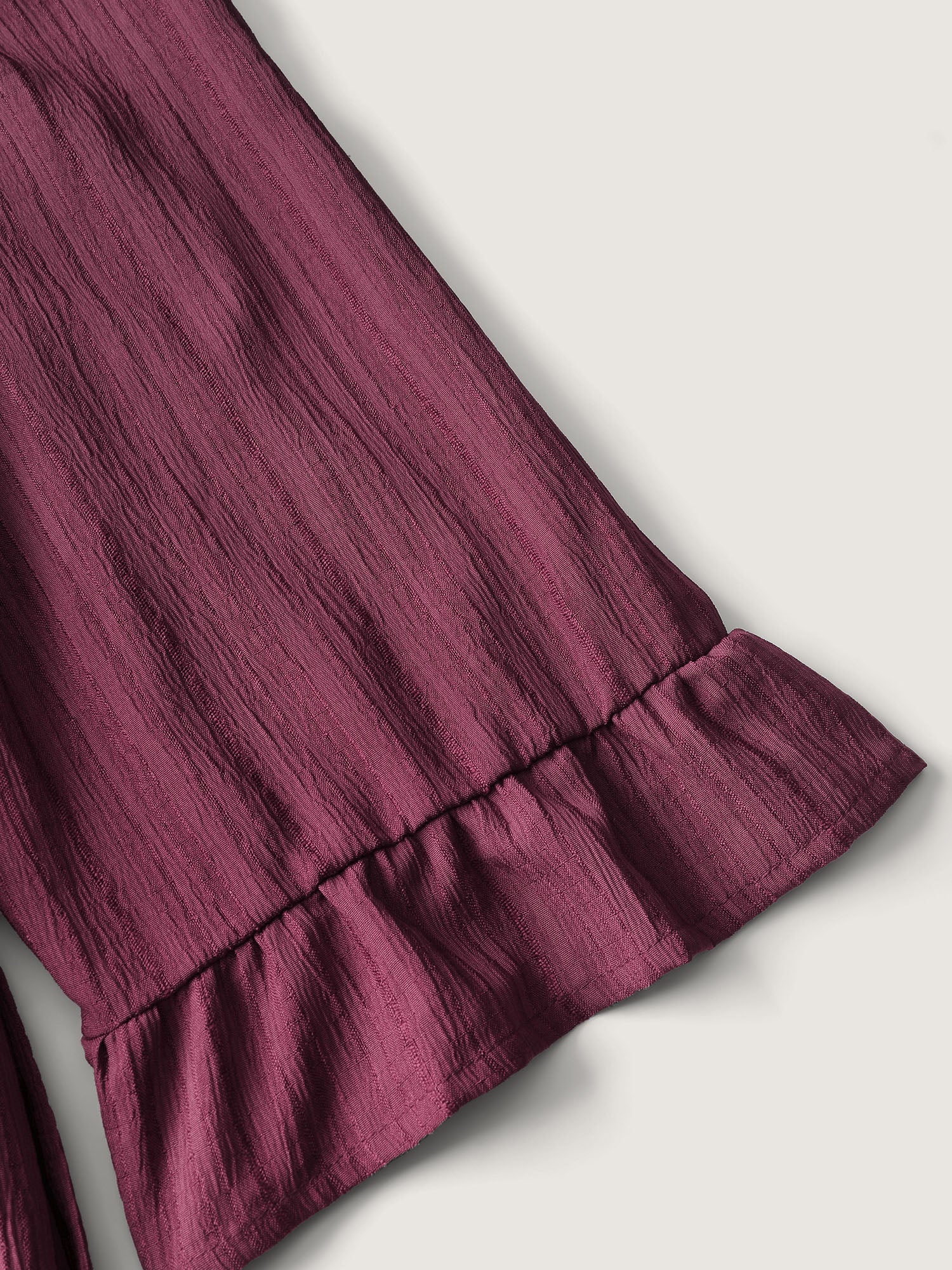 Wide Pleated Waist Backless Tie Jumpsuit