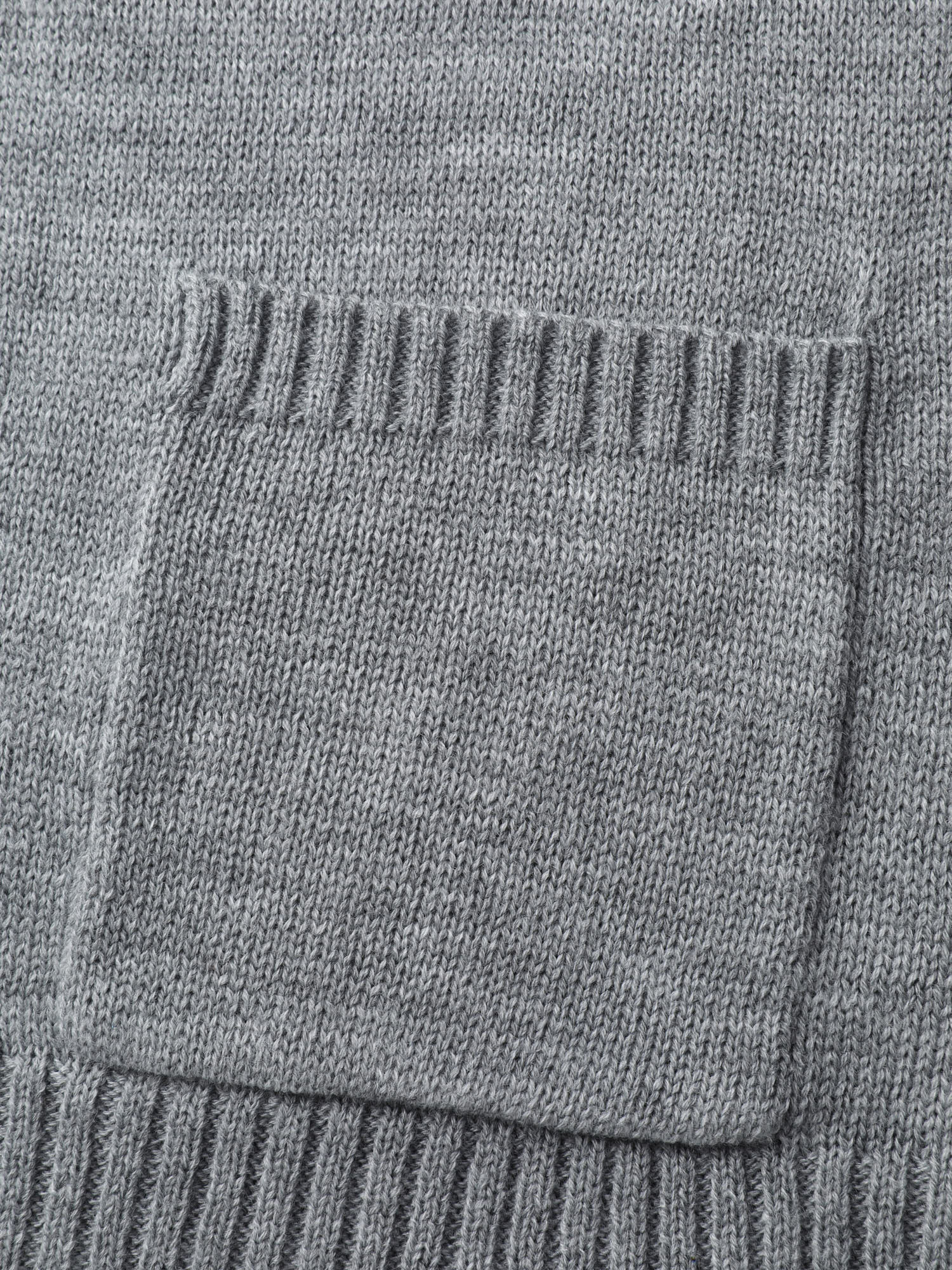 Fair Isle Patch Pockets Knit Cardigan