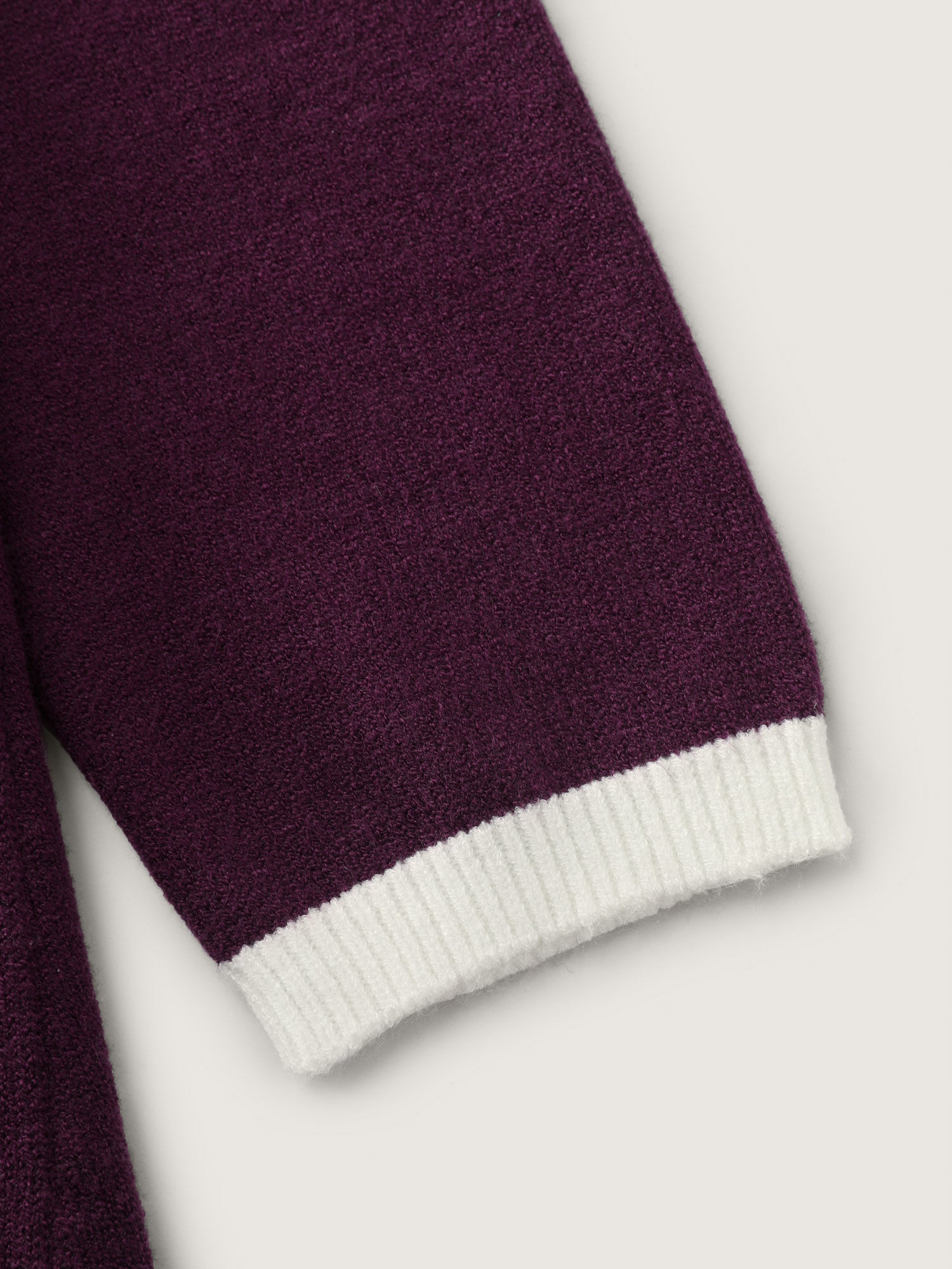 Supersoft Color Contrast A-Line Midi Sweater Dress