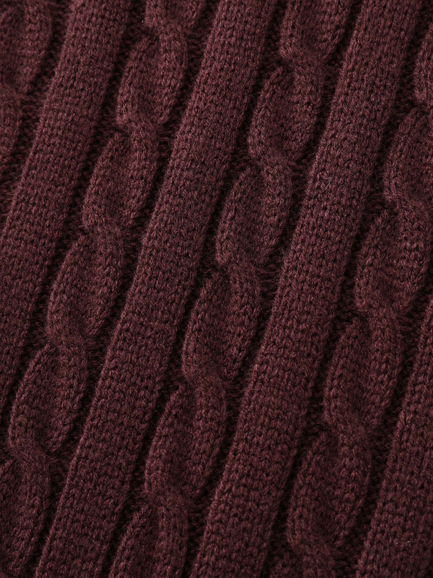 Textured Hooded Cinched-Waist Sweater Dress