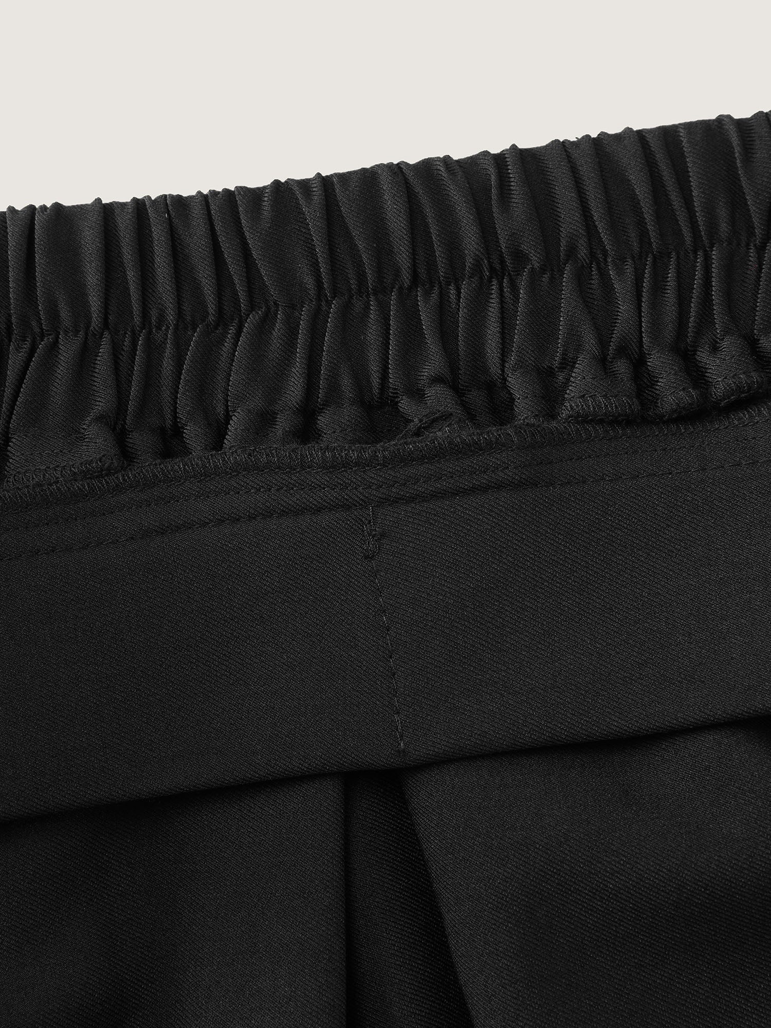 Beadwork Pleated Solid Midi Skirt