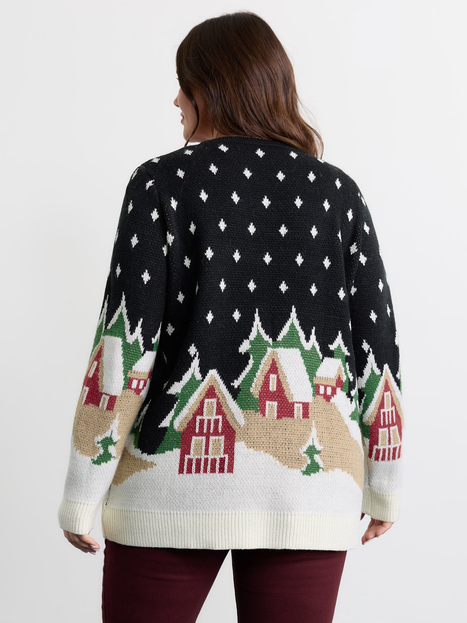 Snowy Nights Jacquard Pullover