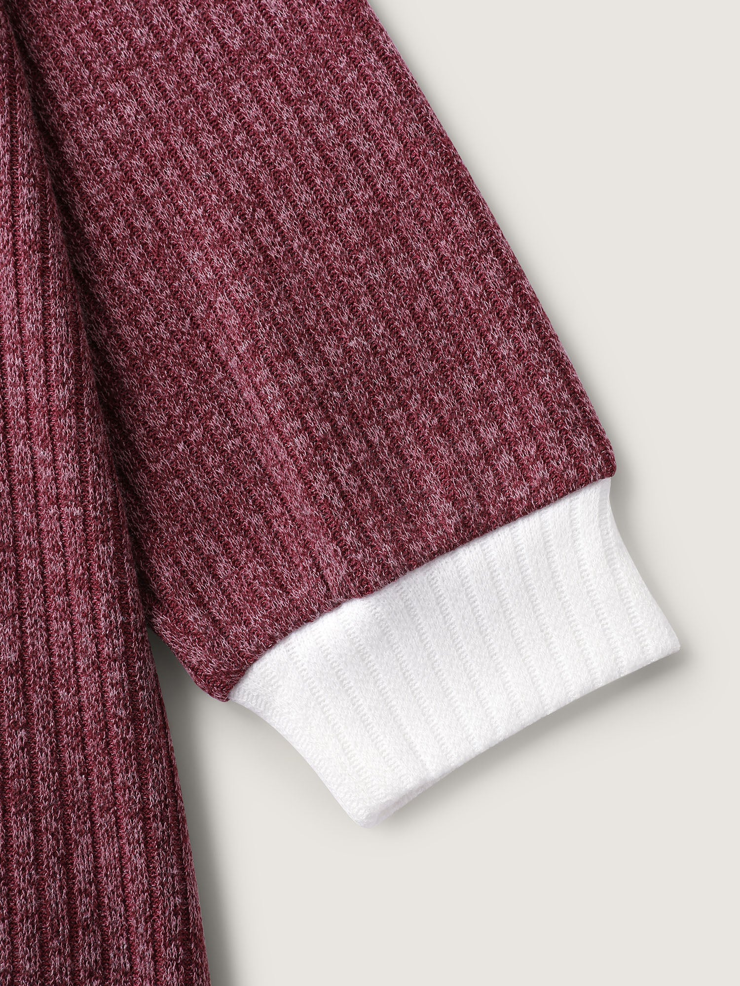 2-in-1 Collar Color Contrast Sweatshirt