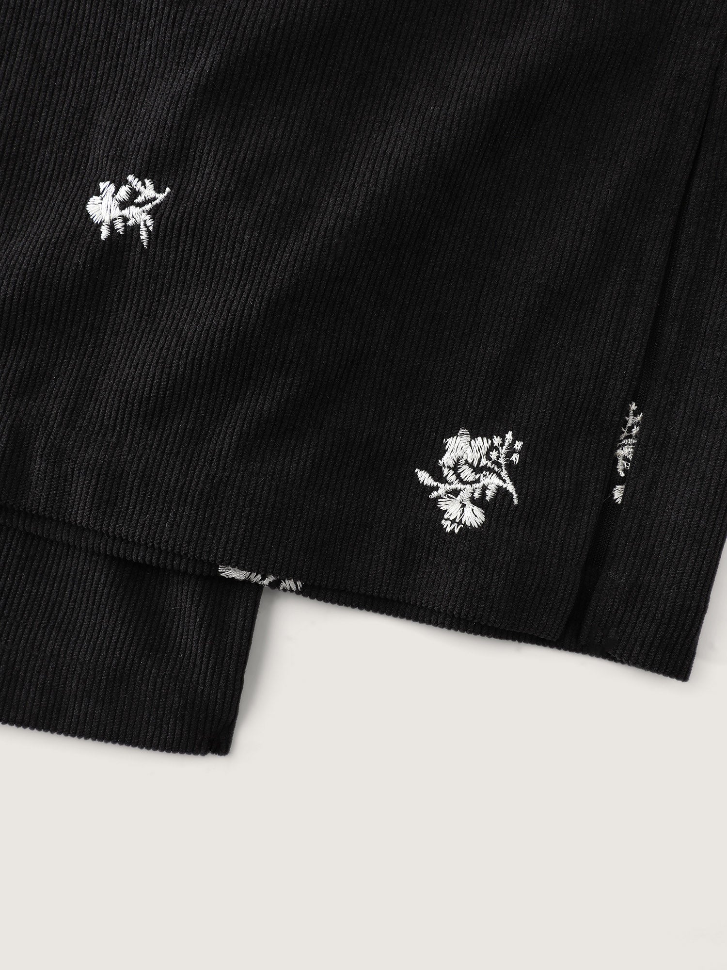 Floral Print Slit Hem Flared Pants