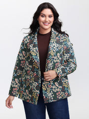 Yarn Dyed Jacquard Colorful Blazer