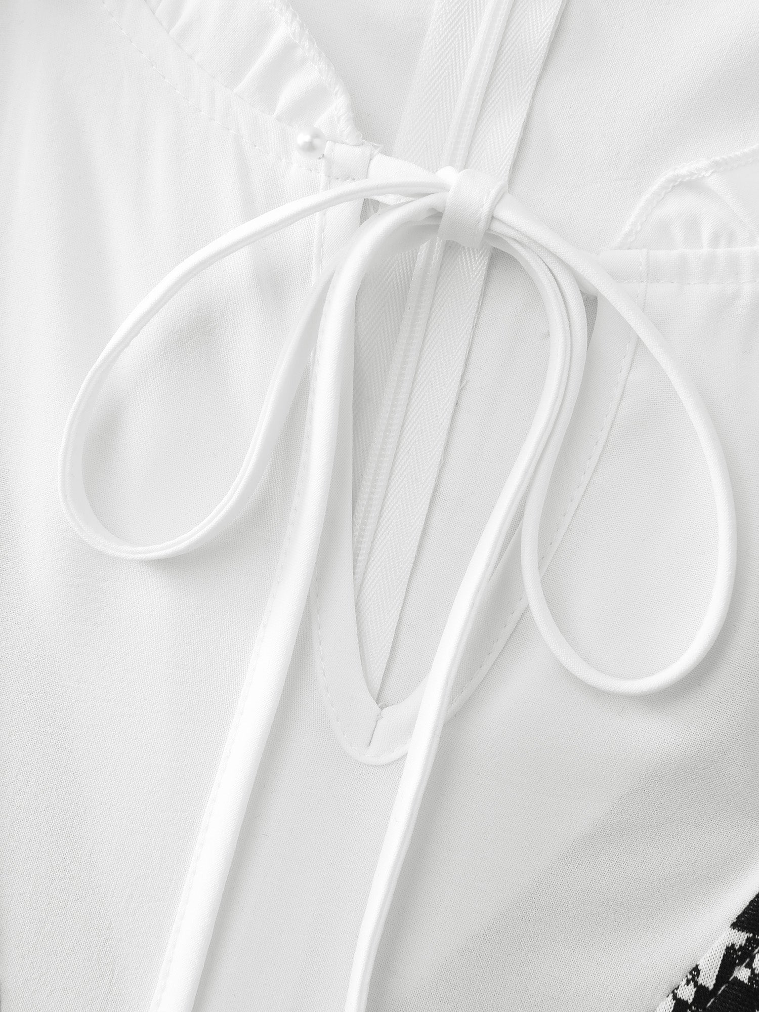 2-In-1 Houndstooth Wide-Leg Jumpsuit