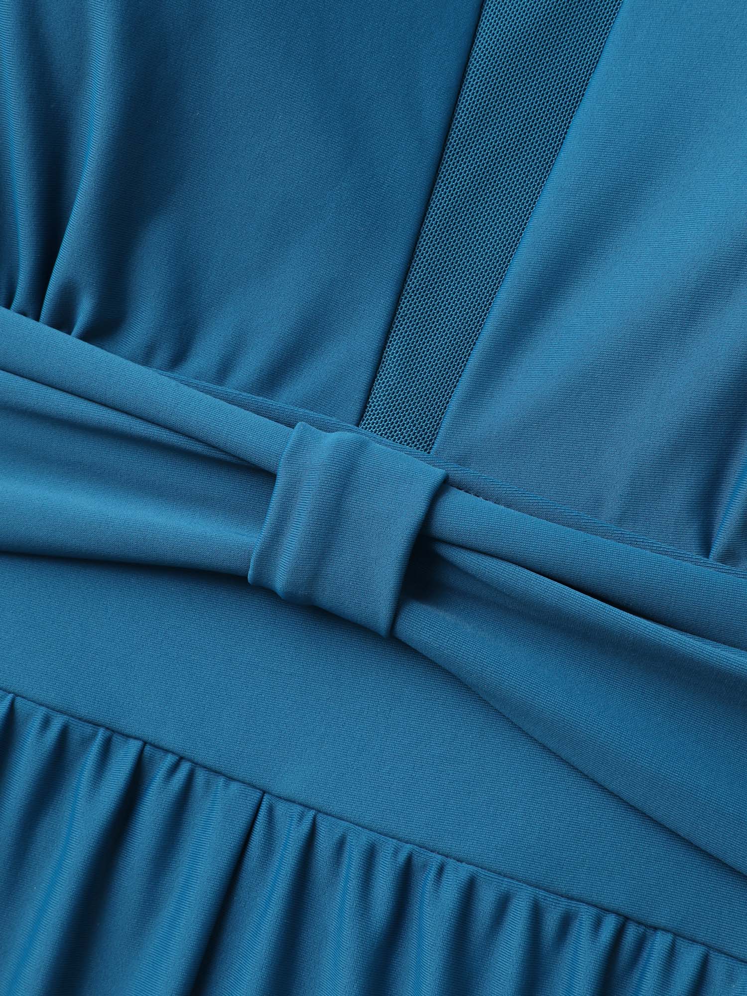 Sheer Cut-Out Collar One-Piece Swimsuit