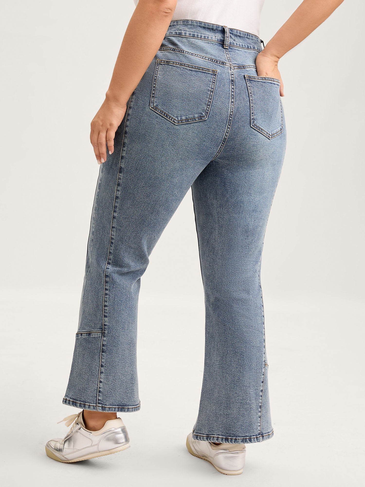 Sand Wash Bootcut Mid-Rise Jeans