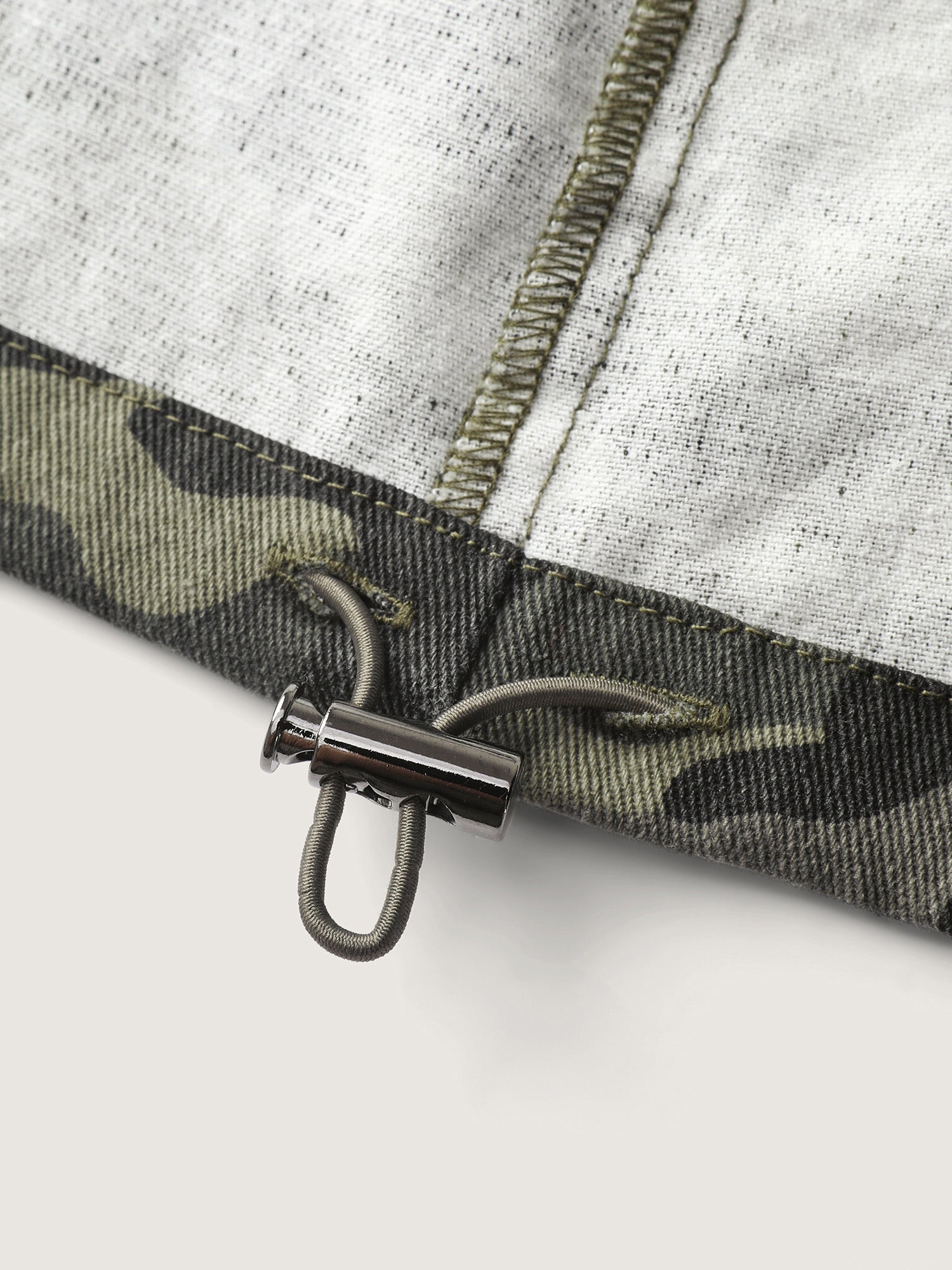 Camouflage Hooded Adjustable Hem Jacket