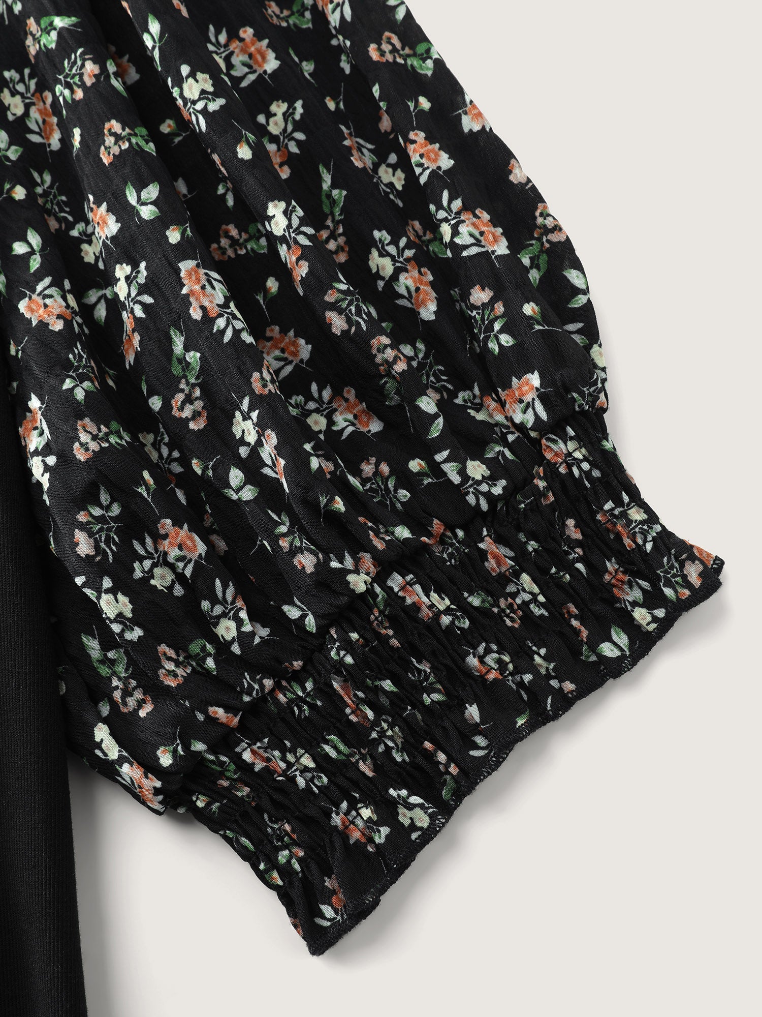 2-in-1 Floral Print Knit Top