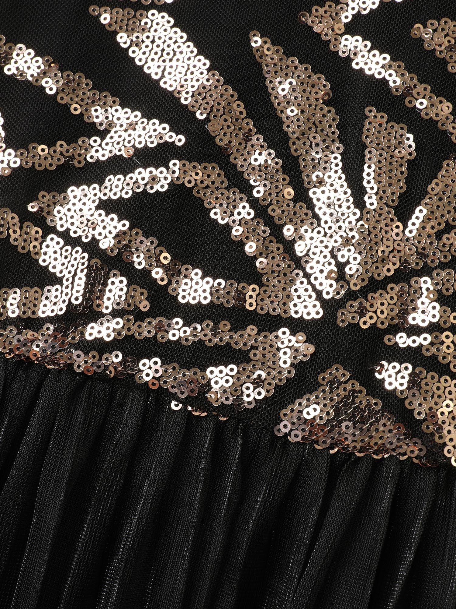 Shimmery Padded V-Neck Pleated Midi Dress