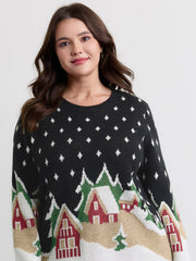 Snowy Nights Jacquard Pullover