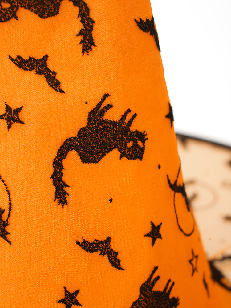 Halloween Cat Mesh Patchwork Hat