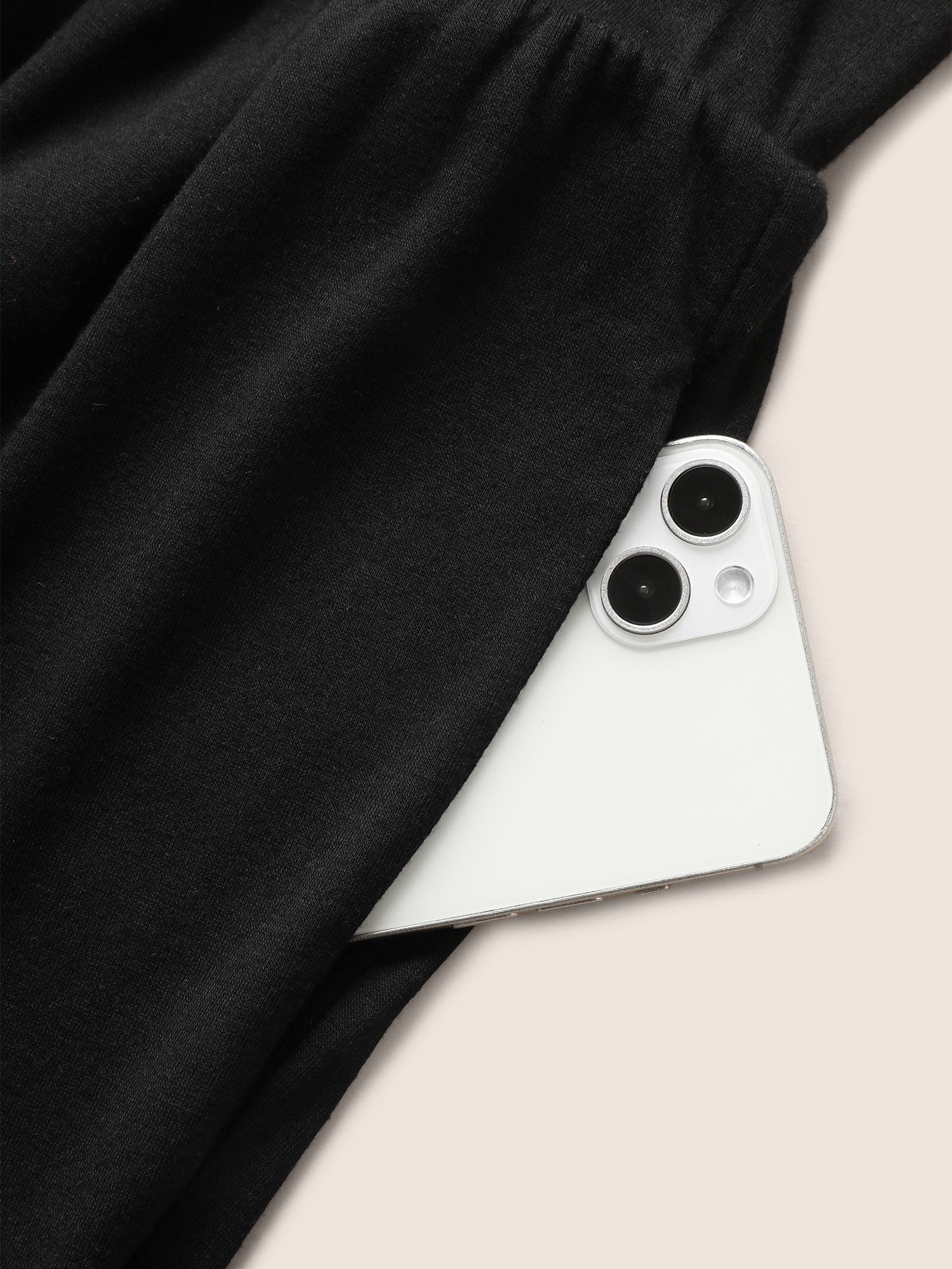 Solid Button Detail Gathered Jumpsuit