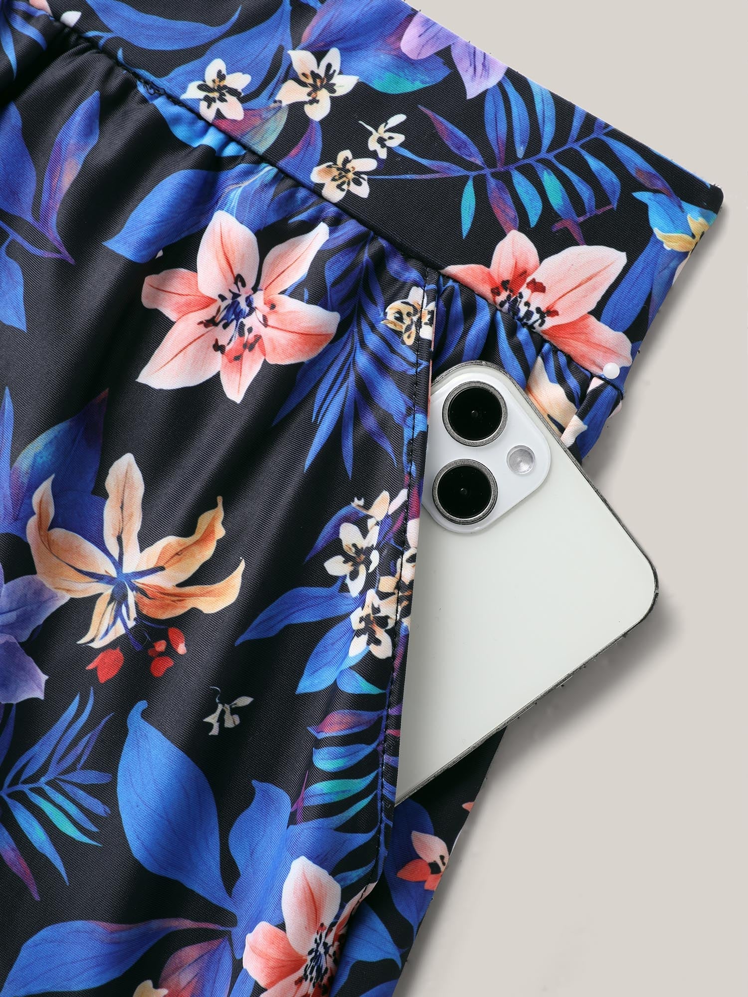 Floral Paradise Pockets Swim Shorts