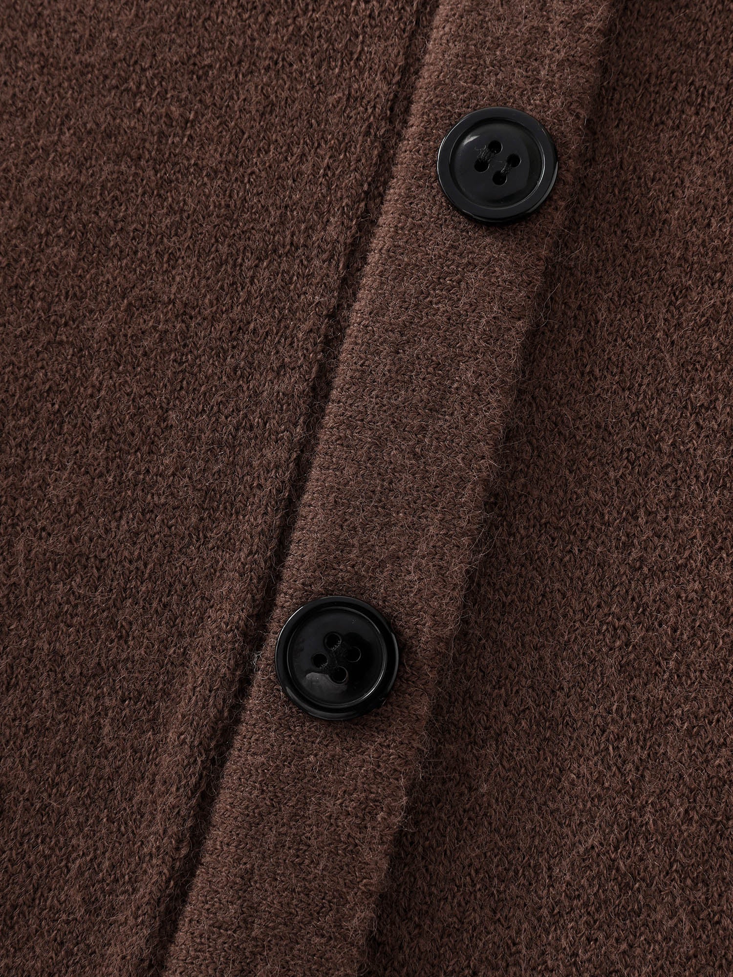 Cinched-Waist Collar Button Sweater Dress