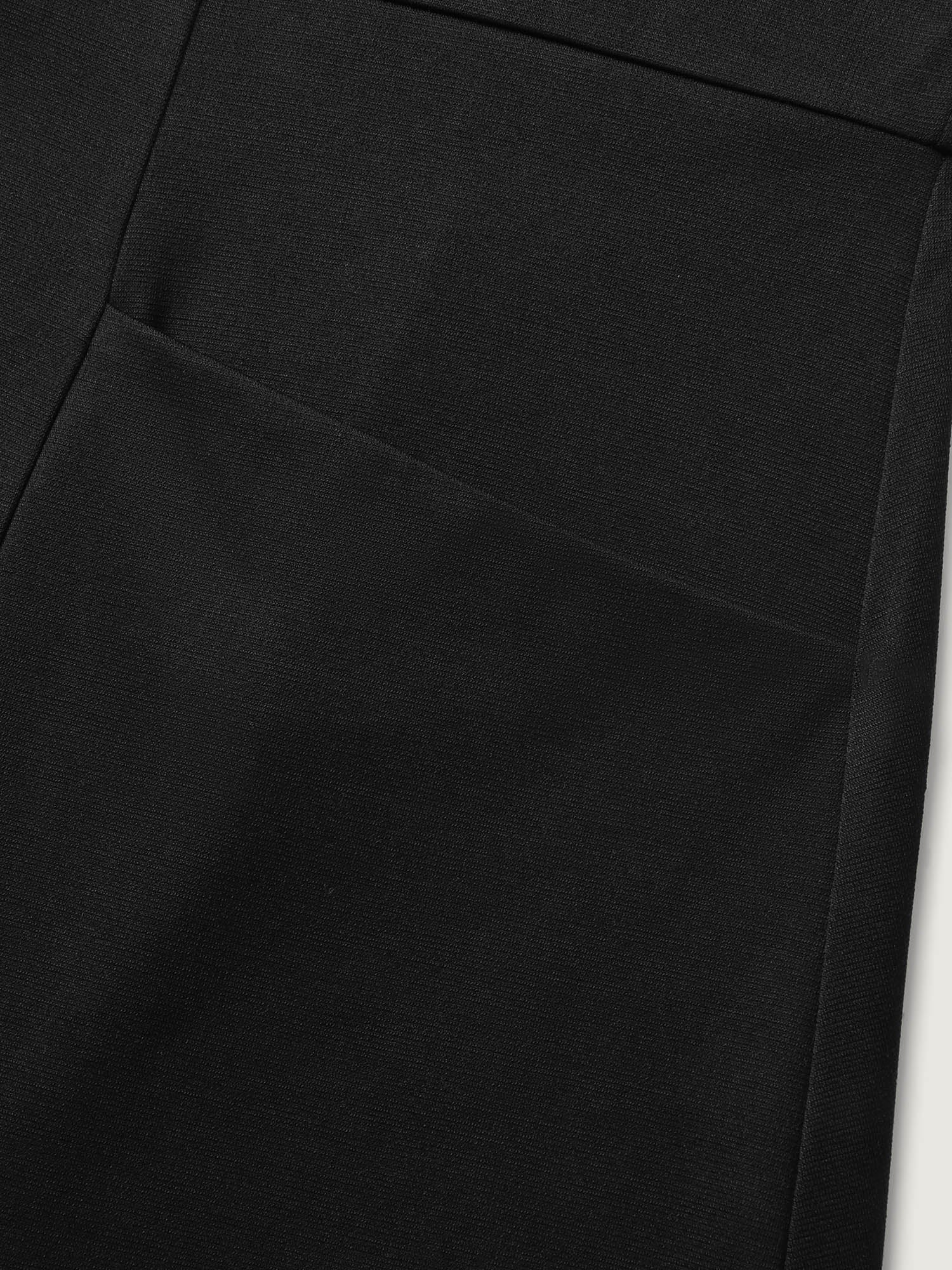 Stretchy Pockets Cinched-Waist Flared Midi Dress