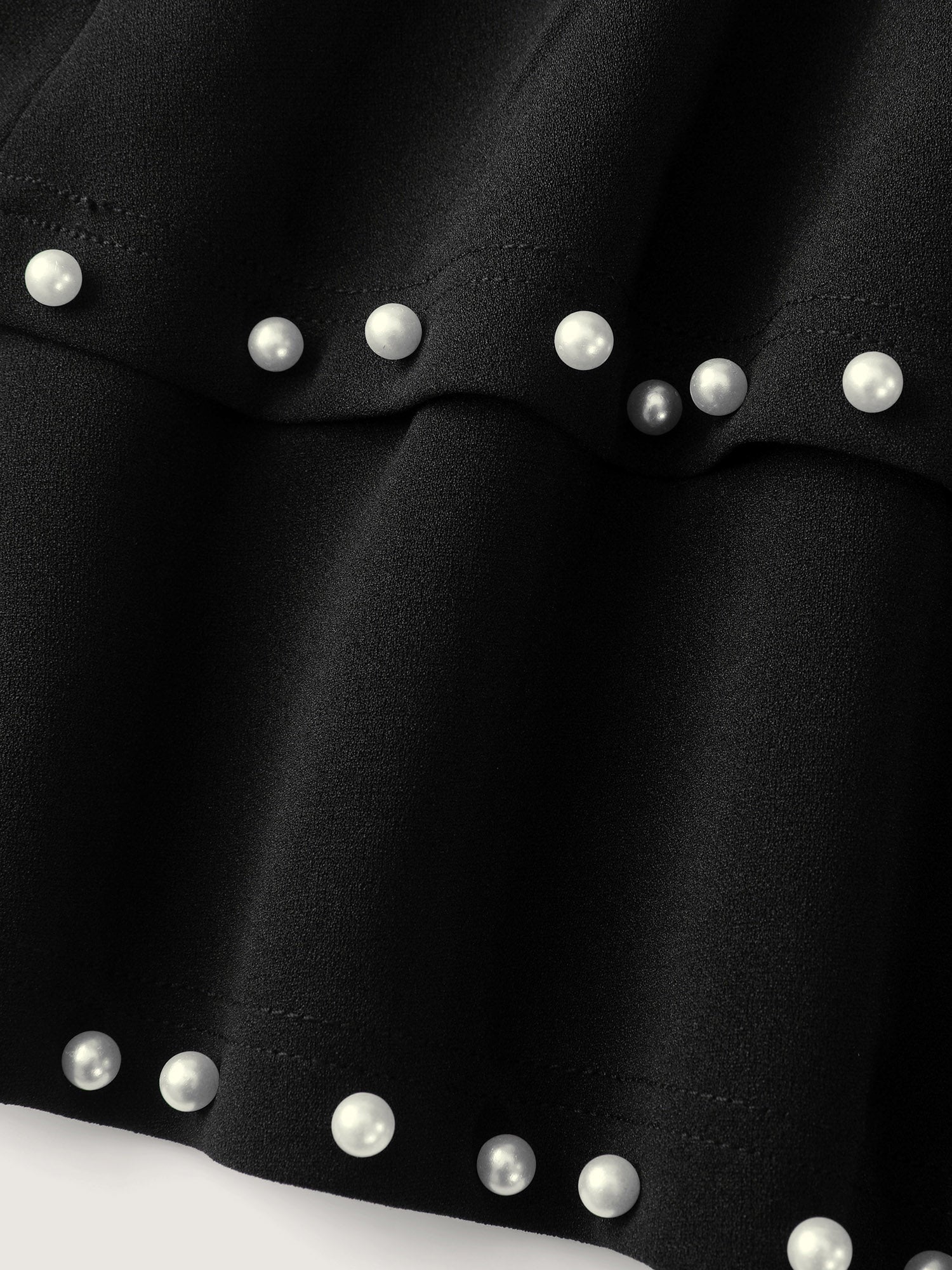 Ruffled Beadwork Layered Pants