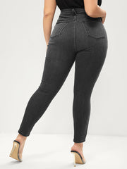 Skinny Extremely Stretchy High Rise Medium Wash Sculpt Waist Jeans