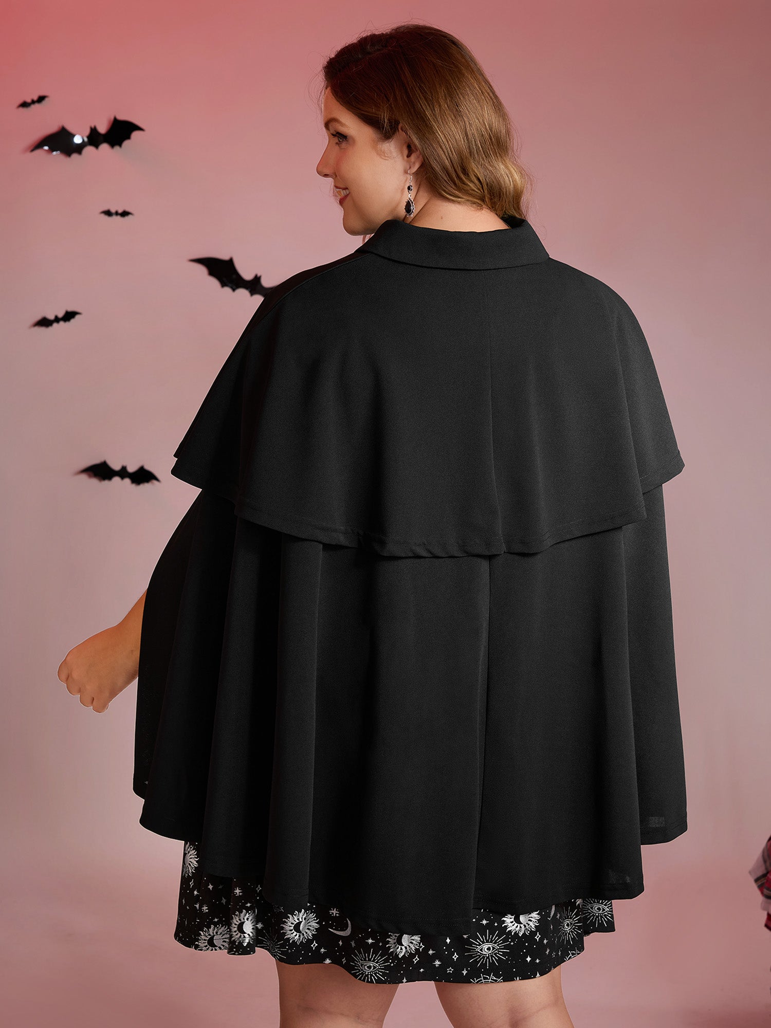 Halloween Gothic Stretchy Cloak Jacket