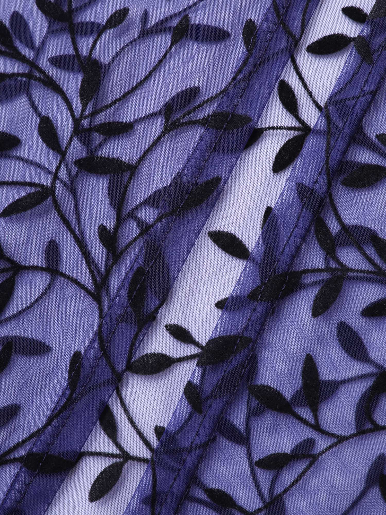 Sheer Jacquard Asymmetrical Hem Kimono