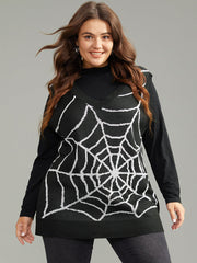Halloween Supersoft Essentials Spider Web V Neck Sweater Vest