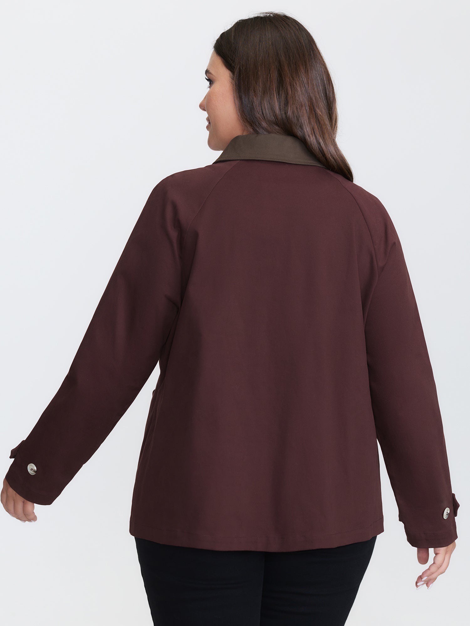Color Contrast Relaxed-Fit Pockets Jacket