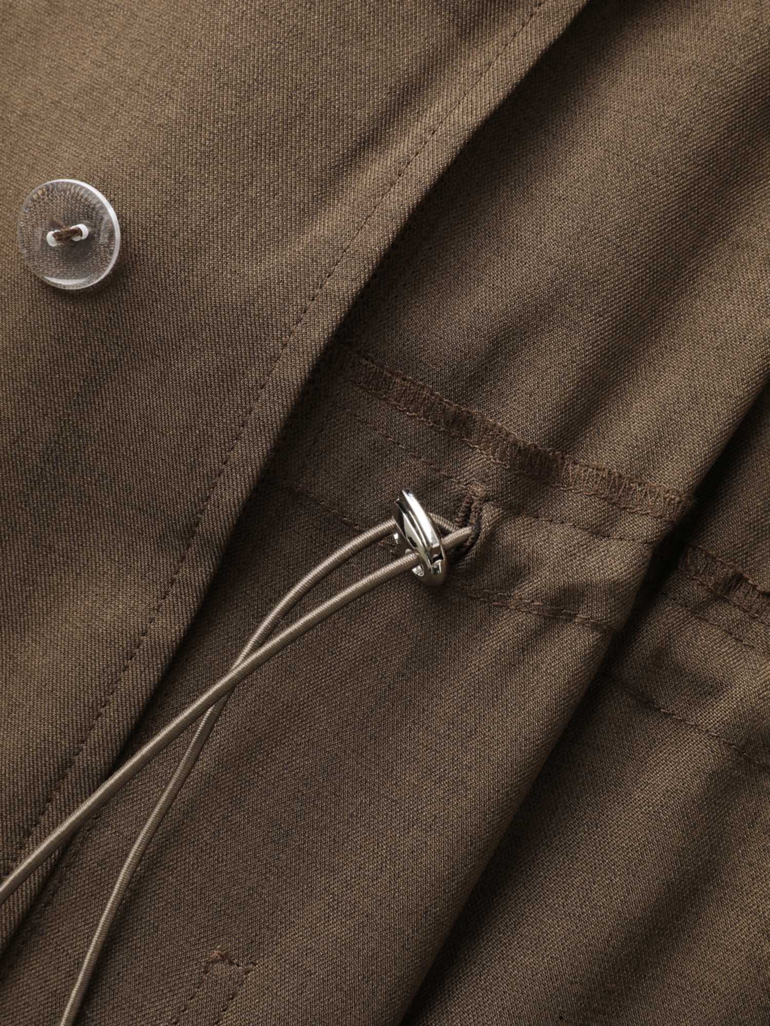 Adjustable Waistline Relaxed Fit Blazer