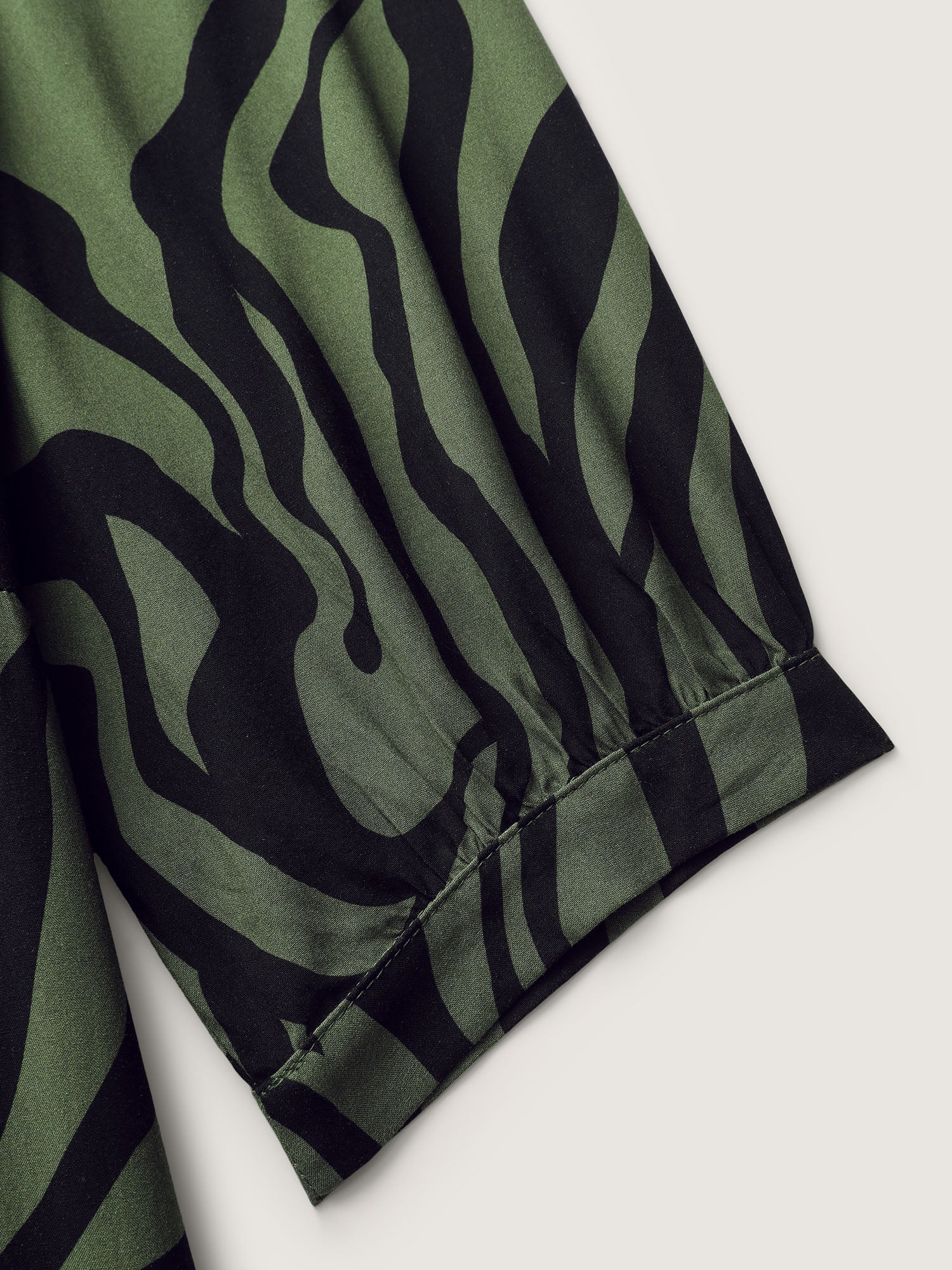 Zebra Print Stretchy Belted Waist Jumpsuit