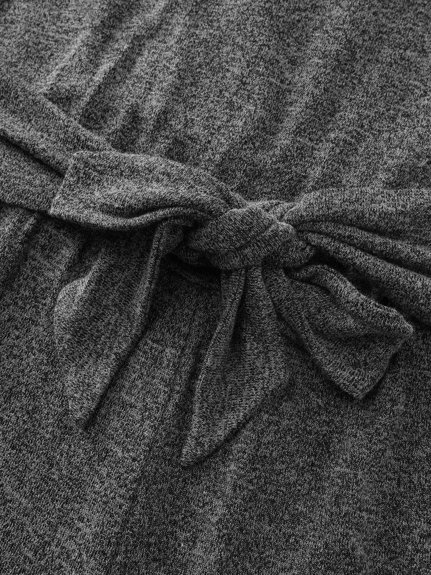 Supersoft Heather Cinched-Waist Jumpsuit