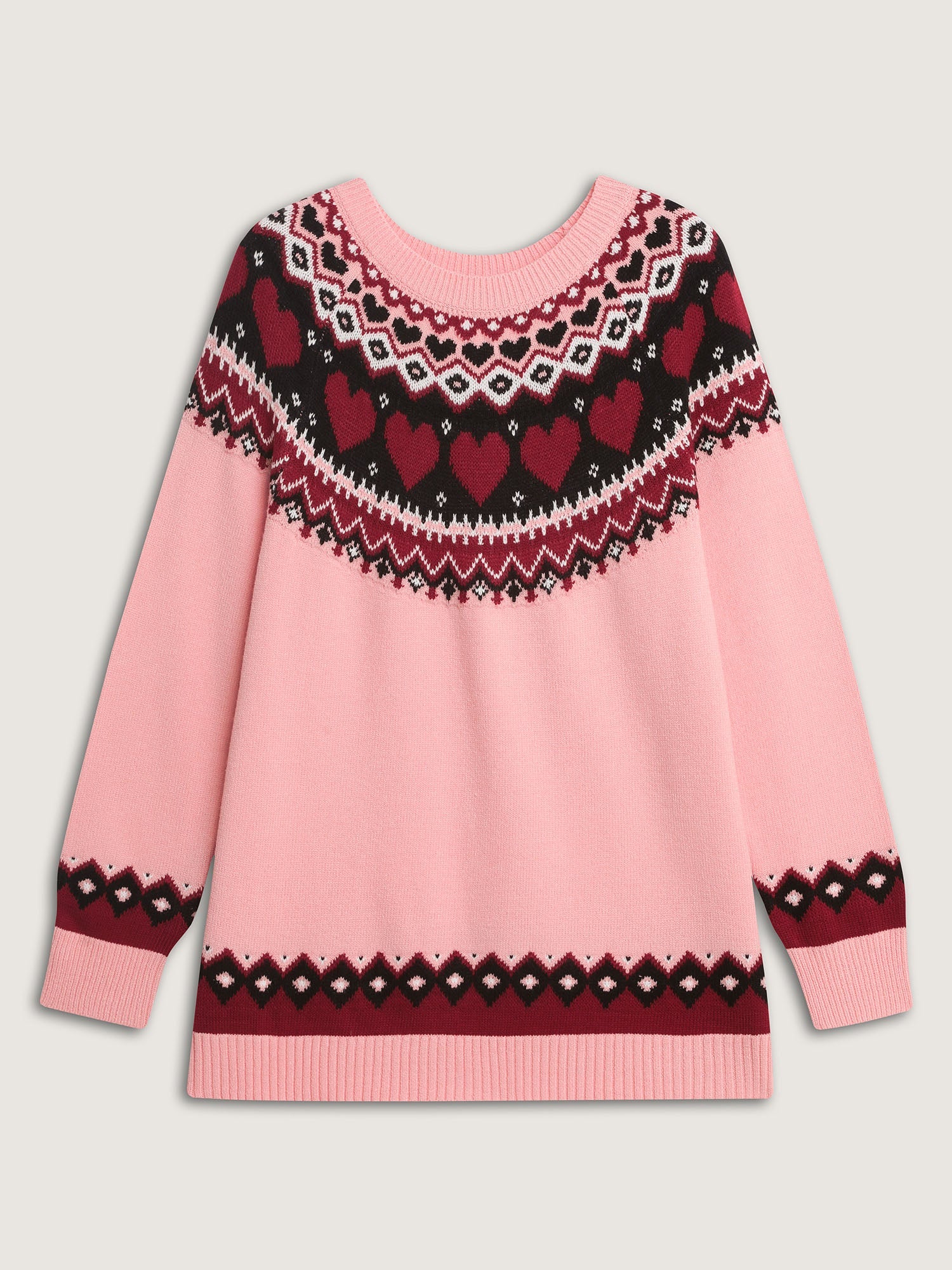 Fair-Isle Love Jacquard Pullover