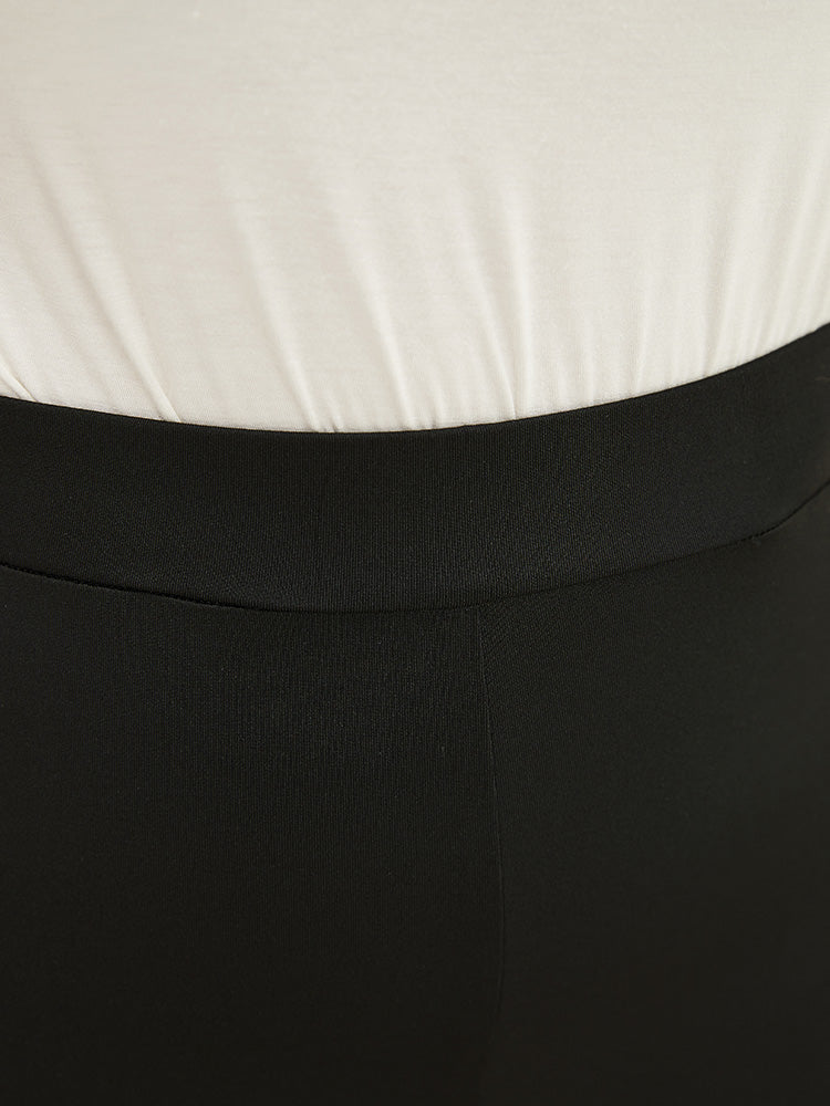 Solid Cut Out Lace Up Shorts