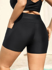 Sculpting Pockets Solid Swim Bottoms