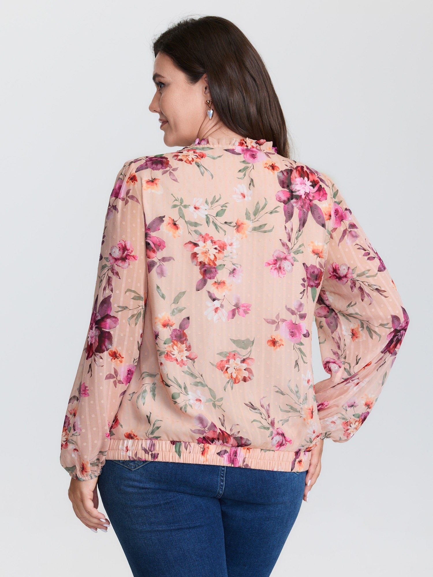 Soft Romance Stretchy Hem Blouse