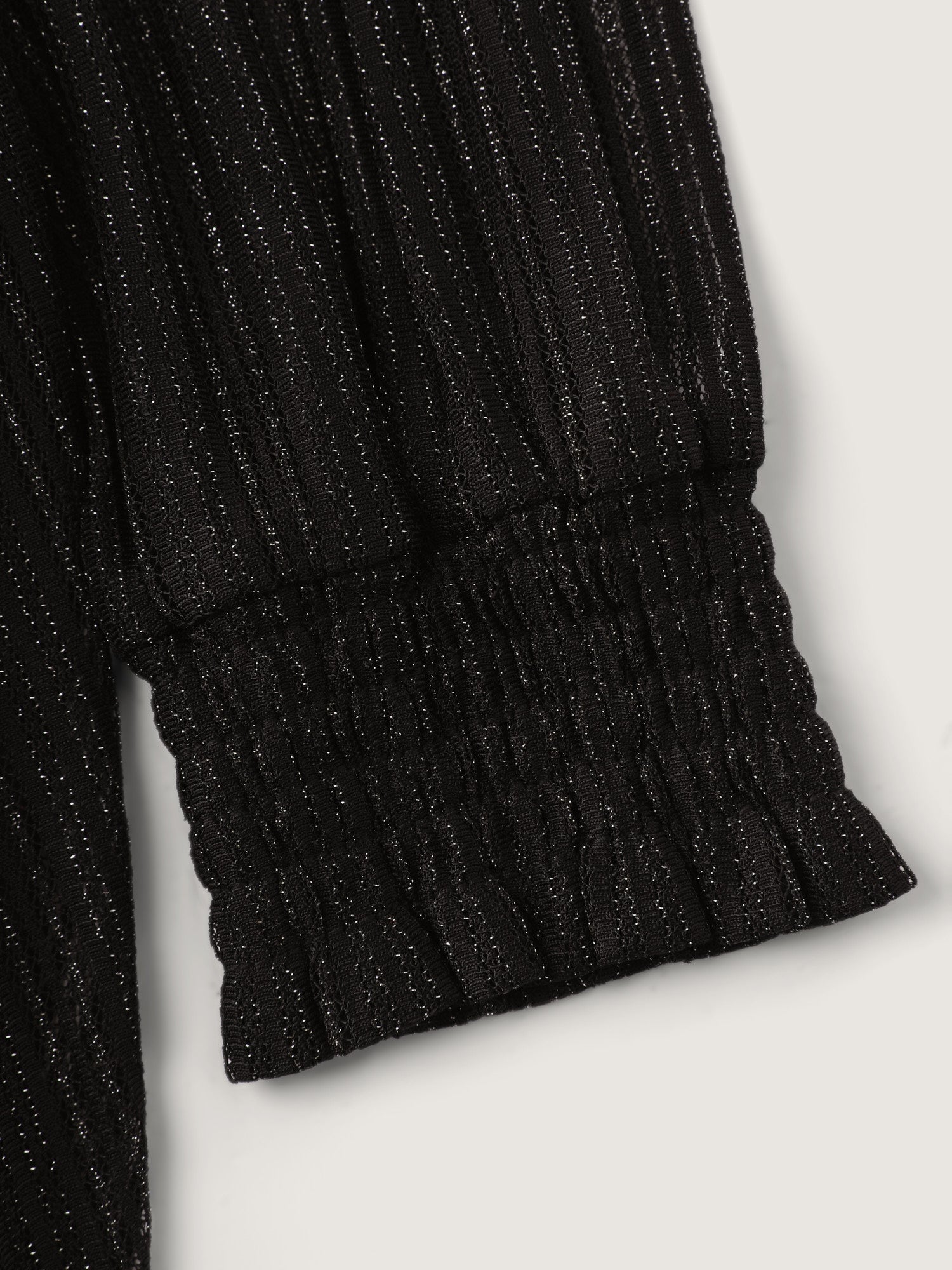 Sheer Luxe Shirred Side-Tie Blouse