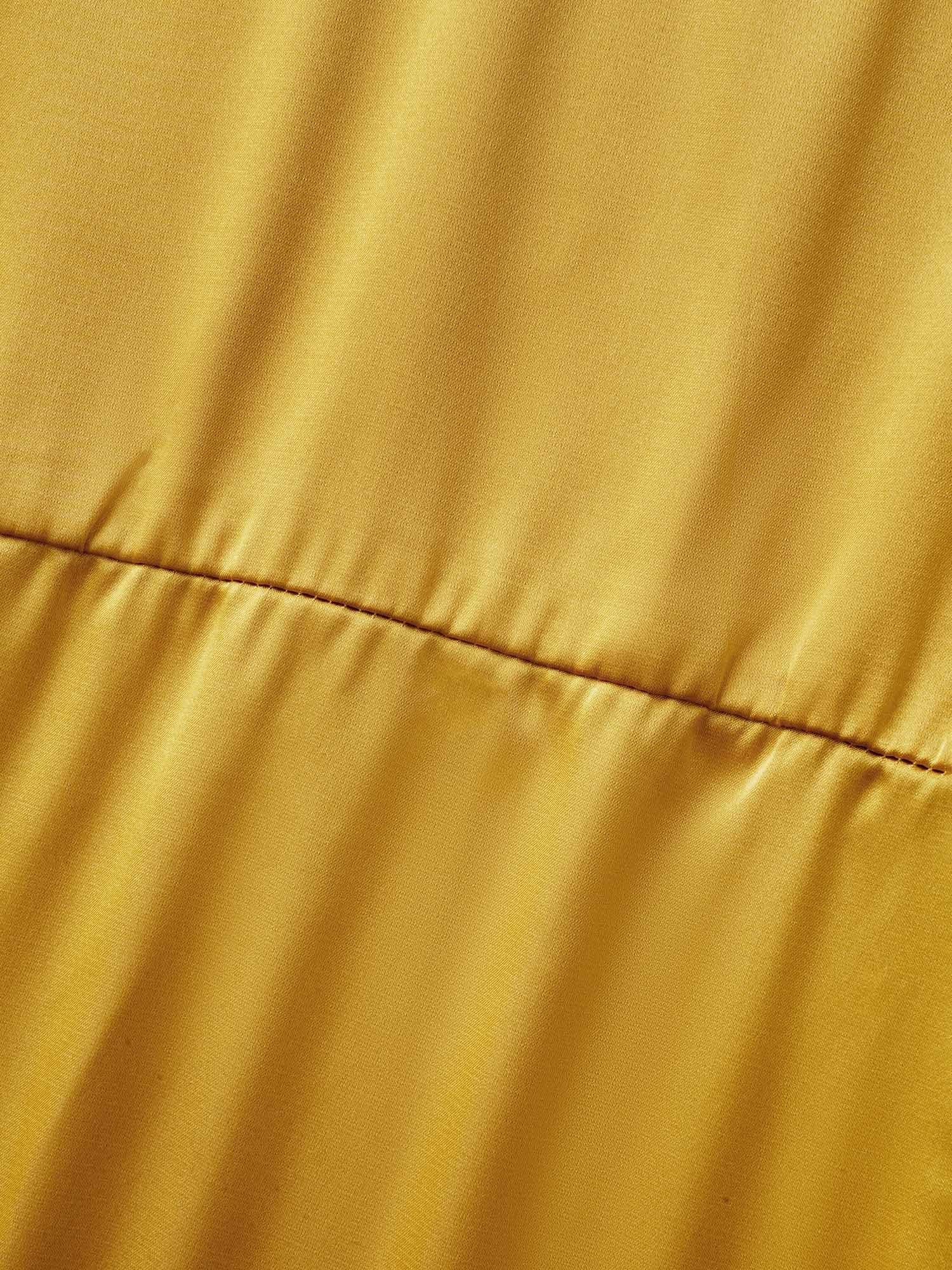 Sand-hued Textured Tri-Piece Dress