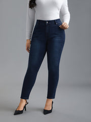 Booty-Lifting Skinny Fit Mid-Rise Jeans