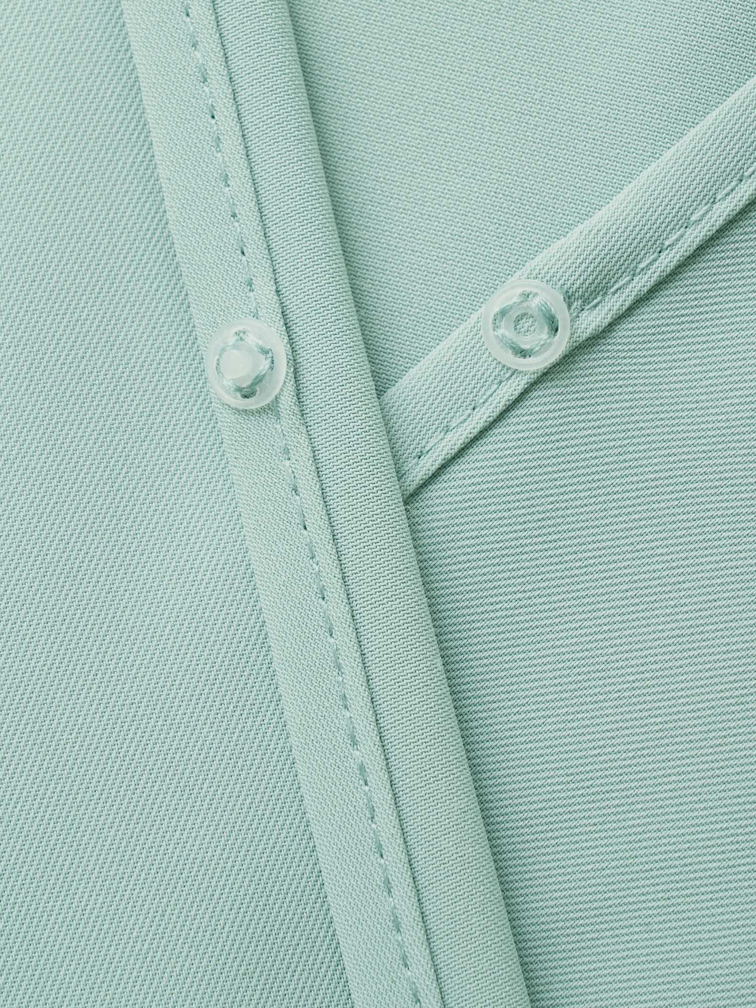 Static-Free Overlap Collar Pleated Tie Knot Dress