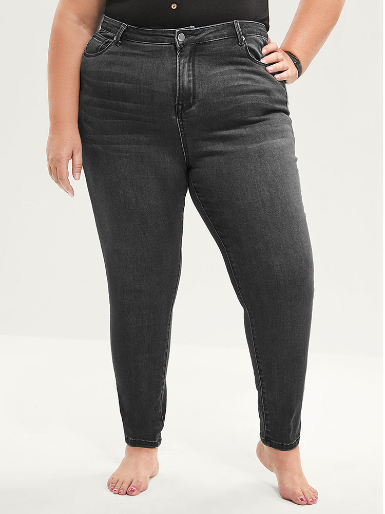 Skinny Extremely Stretchy High Rise Medium Wash Sculpt Waist Jeans