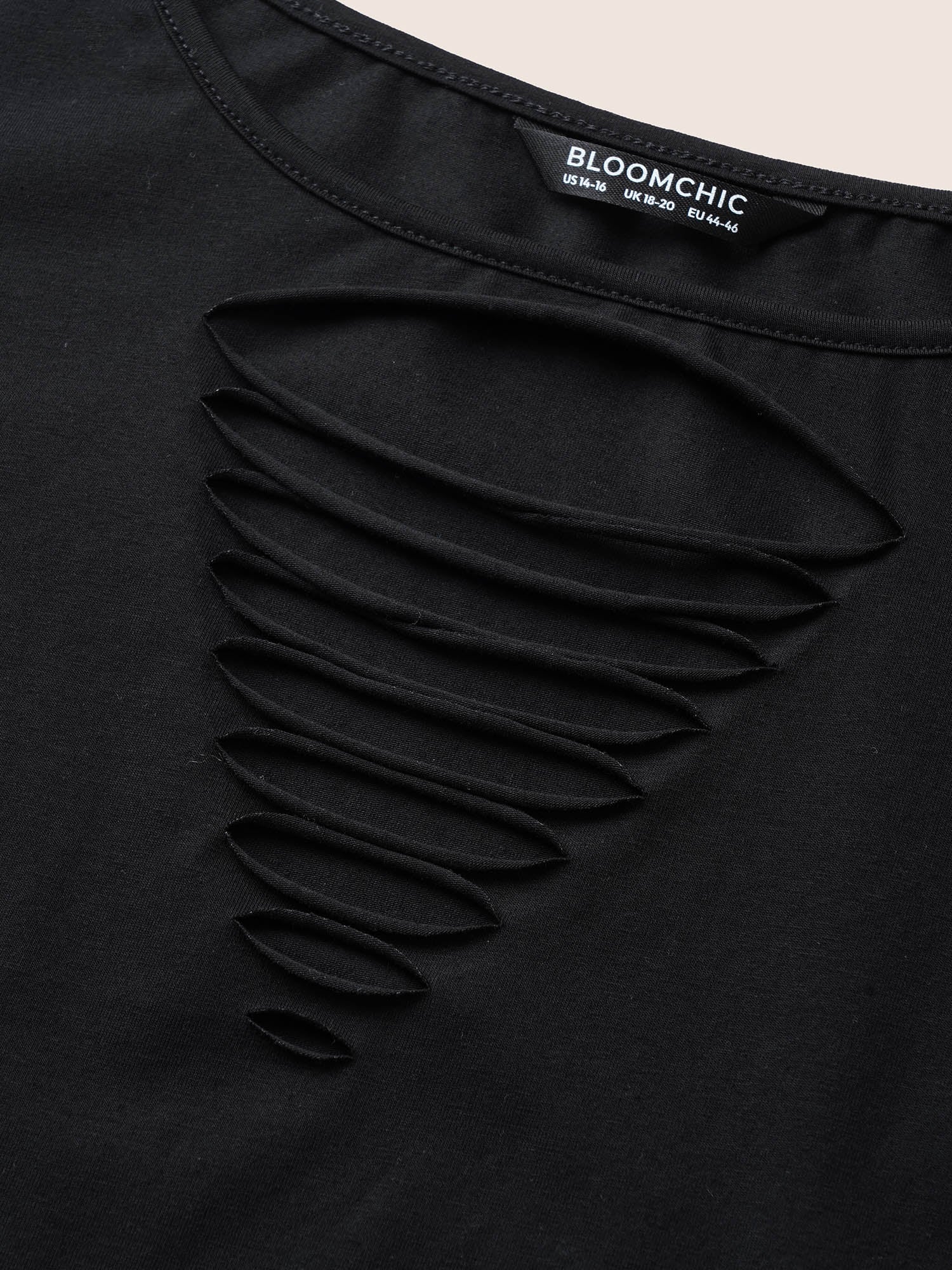 Solid Ladder Cut Out Tank Top