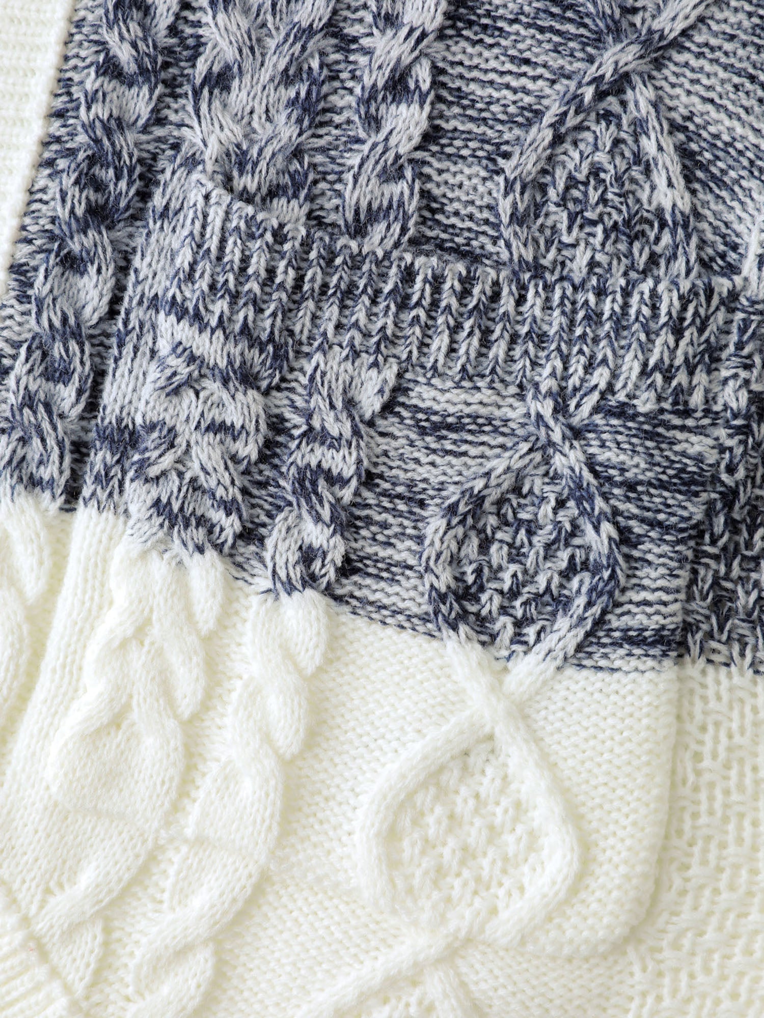 Arc-Hem Ombre Gradient Knit Cardigan