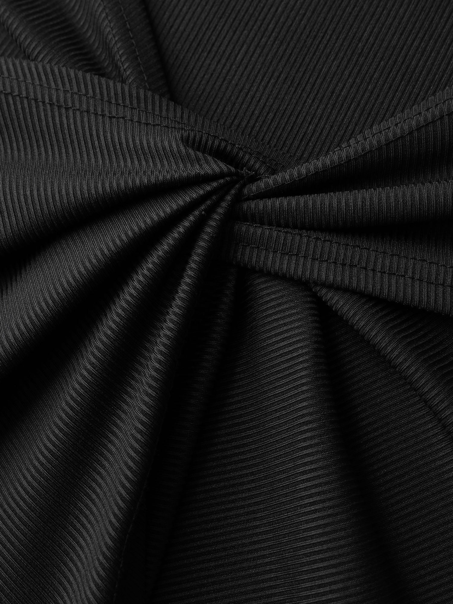 Stretchy Knotted Neckline Cozy Knit Top