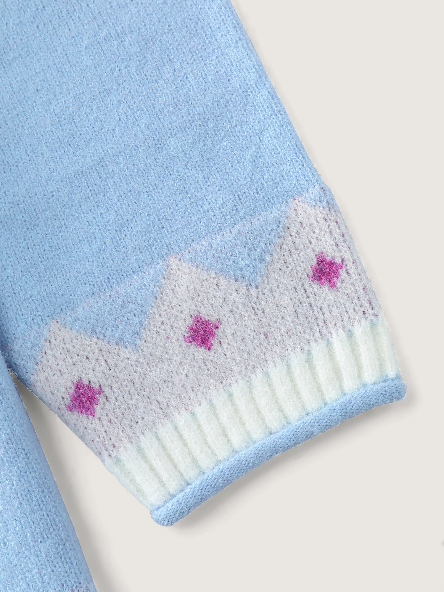 Fair-Isle Pattern Jacquard Round Neck Pullover