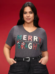 Silver Star Studded Faux Leather Belt