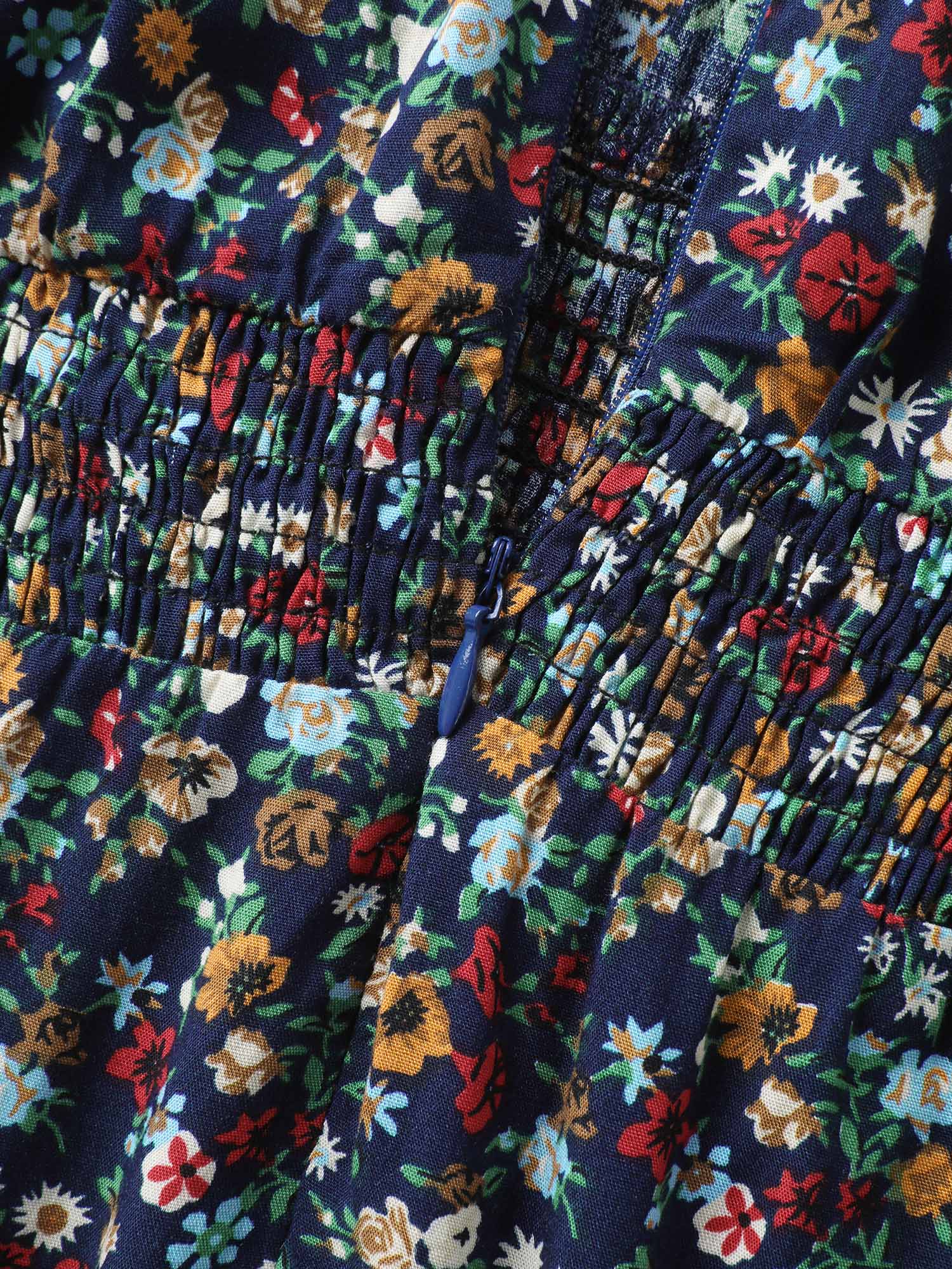 Floral Print Shirred Waist Cami Jumpsuit